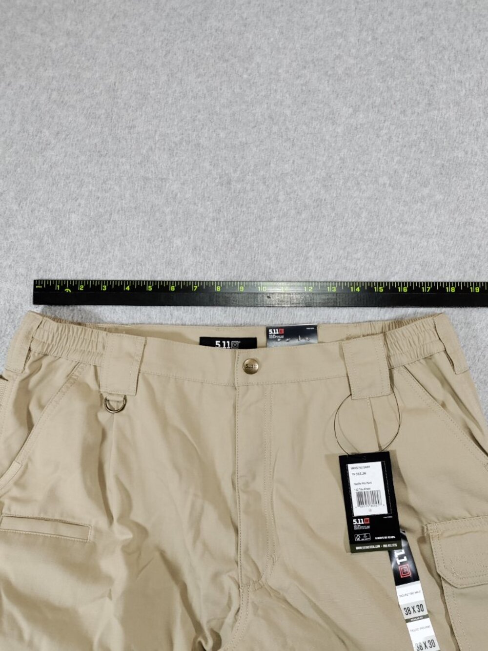 5.11 Tactical Taclite Pro Pants Mens 38x30 Khaki Ripstop Cargo NWT - Picture 3 of 7